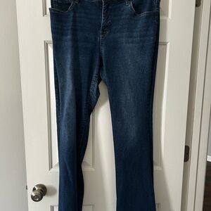Crown & Ivy Dark Blue Bootcut Jeans